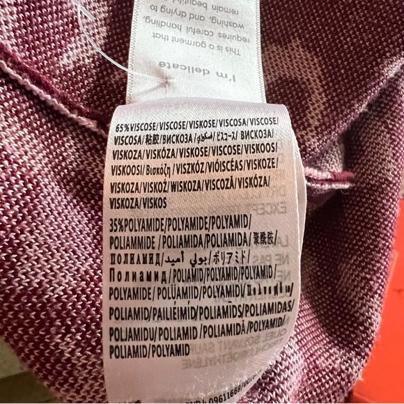 💘FARM Rio Mixed Leopard Knit Long Sweater Dress - Pink & Red - Picture 7 of 8